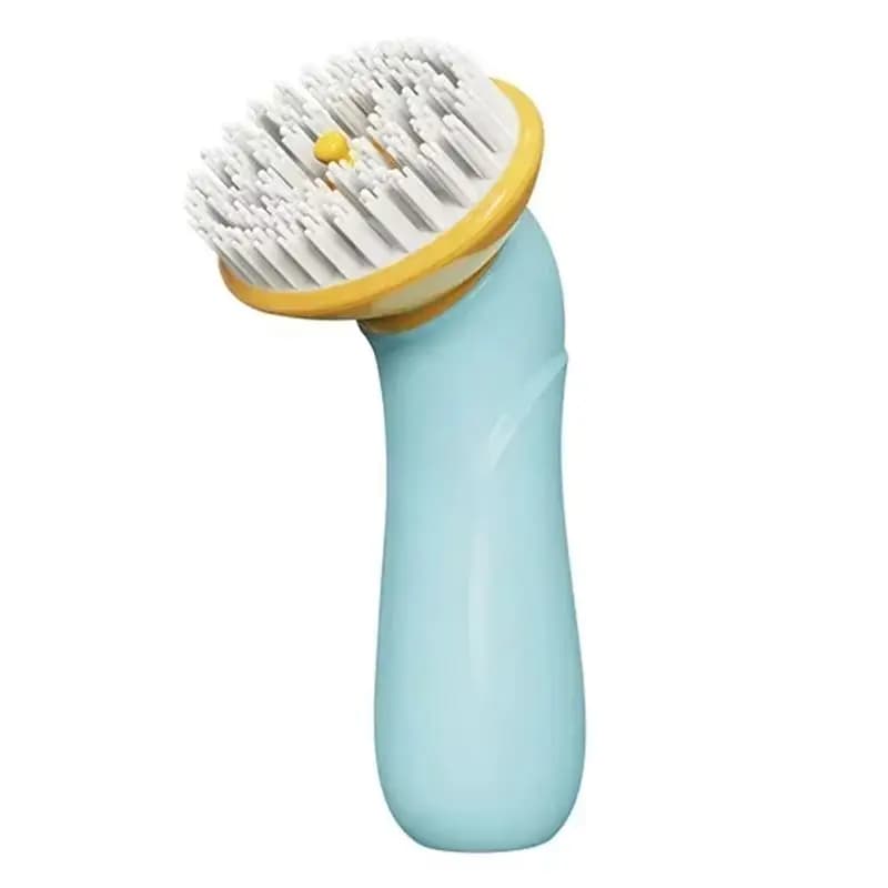 AEE2-Spazzola da bagno per animali domestici con dispenser per shampoo, setole morbide in gomma siliconica, strumento di massaggio portatile per cani e gatti