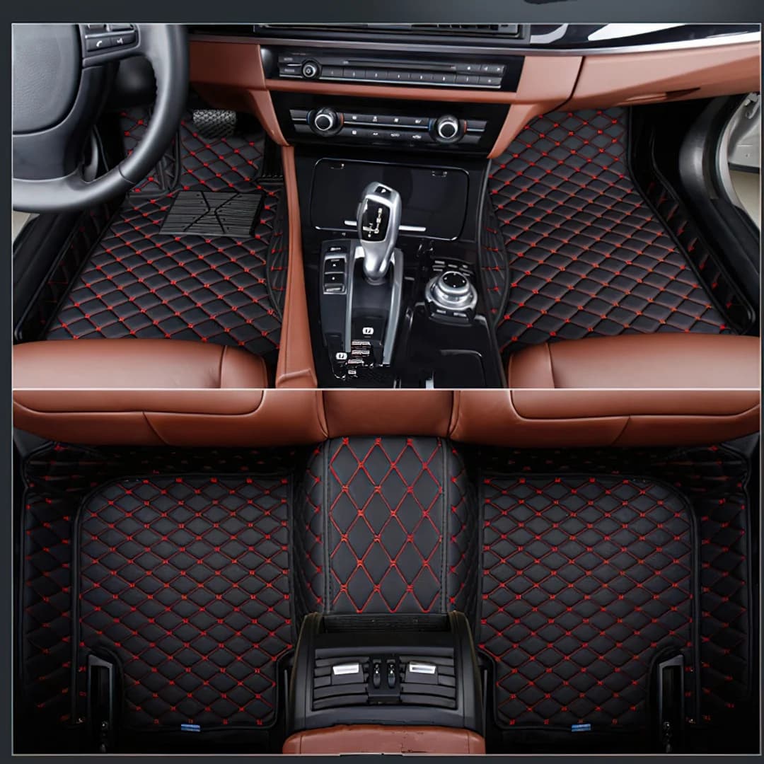Tappetini in pelle per auto per BMW Serie 3 F30 F31 Touring F34 GT G20 2020-2023 Tappetini per auto personalizzati Tappetini per veicoli