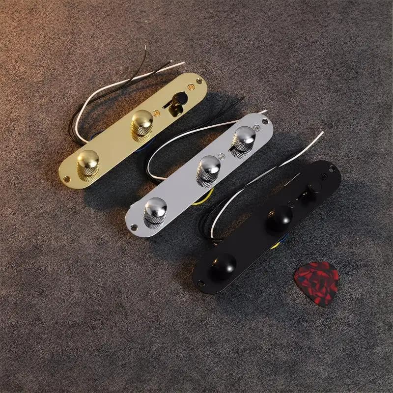 1PC Way Wired Loaded Prewired Harness 3 Way Switch Knobs Linear Iron Plate Control Circuit Assembly For Tele Guitar Parts