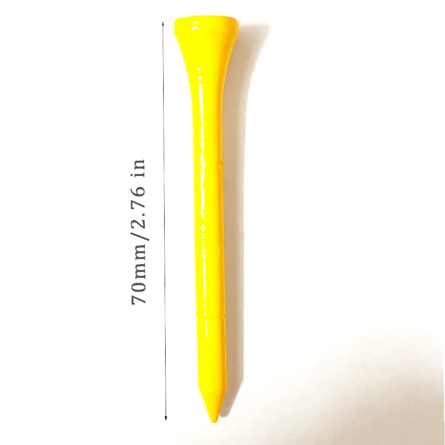 Morsetto per tee da golf Supporto per picchetto per palline in plastica con gancio 12 pezzi Tees in plastica/12 pezzi Tees in legno