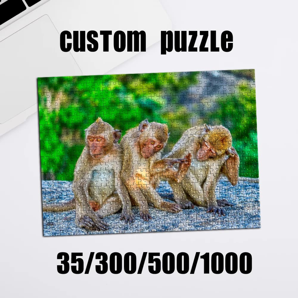 35/300/500/1000 pezzi Puzzle personalizzato con foto, ritratto personalizzato, giocattoli personalizzabili per bambini, regali