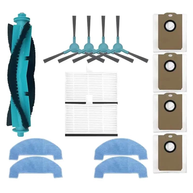 B53C Accessori di Ricambio per Aspirapolvere Cecotec Conga 2299 Ultra/2499 Ultra: Spazzola Laterale, Filtro HEPA, Panni per Pulizia, Sacchetto Raccoglipolvere