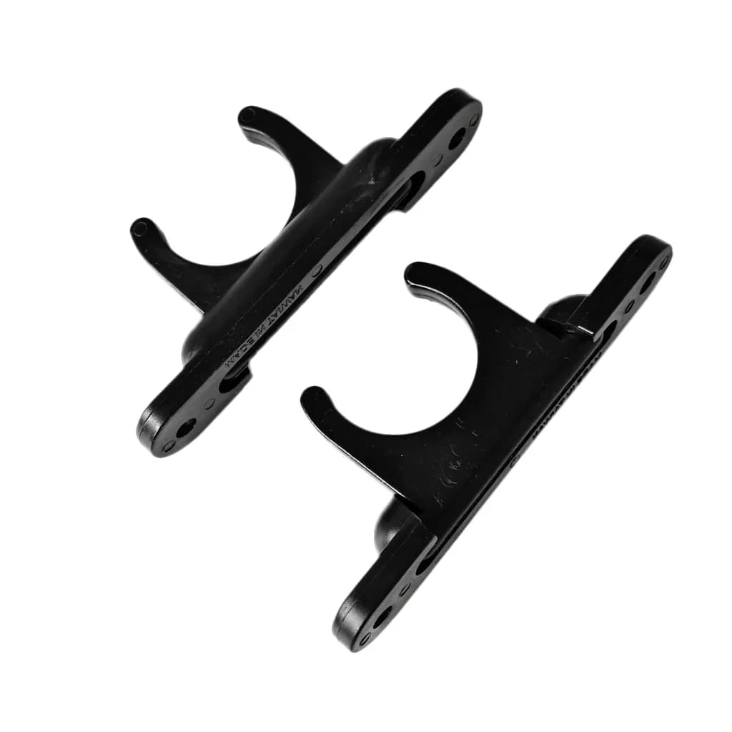 Clip Portacanna in Nylon Nero per Imbarcazioni, Supporto Tubolare Robusto per Canna da Pesca, Fissaggio Fai-da-te per Accessori Kayak