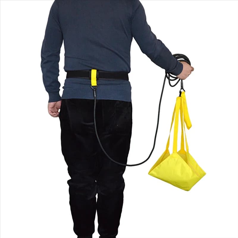 2X Attrezzatura per allenamento di nuoto, cinture regolabili impermeabili per allenamento di nuoto con paracadute di resistenza, B