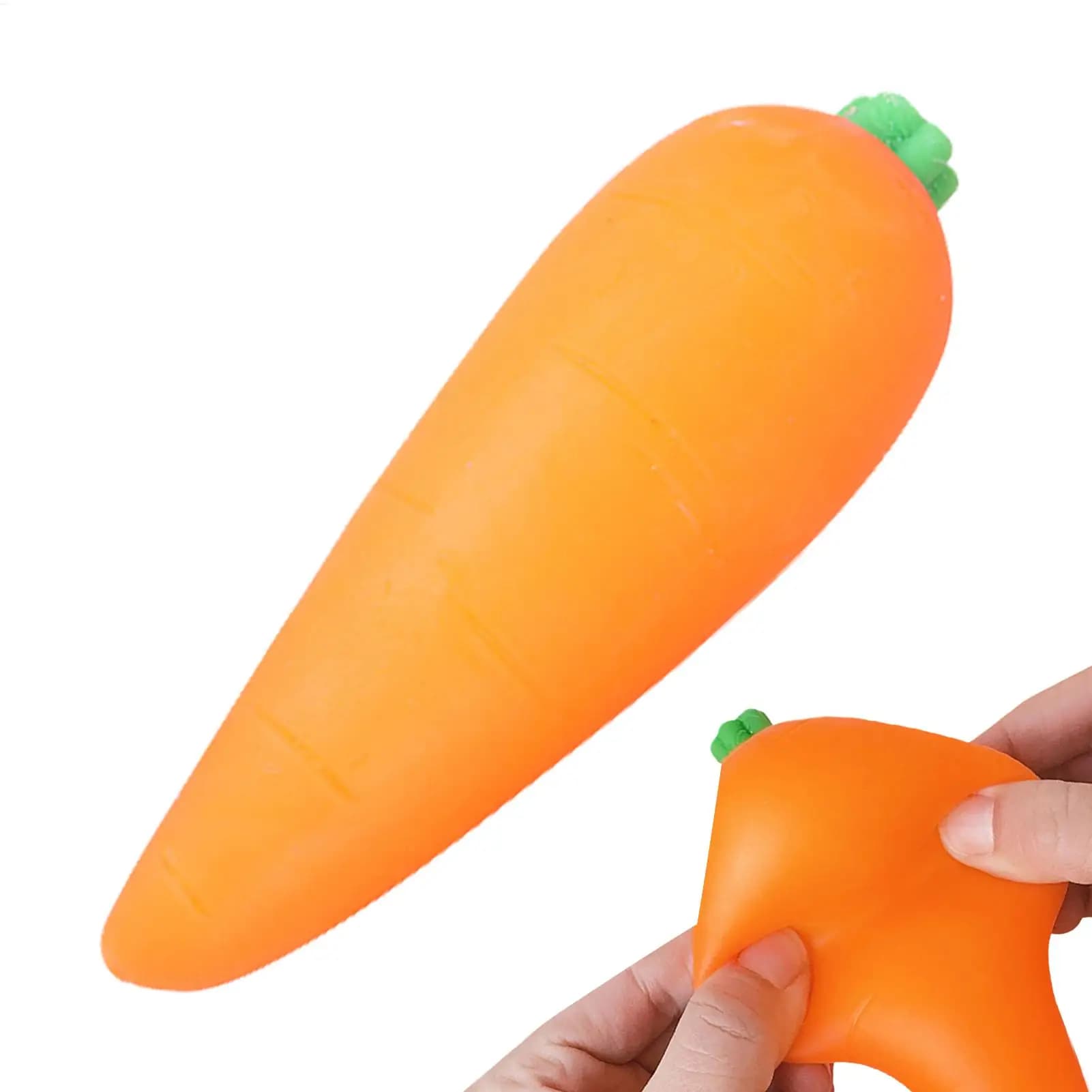 Giocattolo Antistress a Forma di Carota, Giocattoli Sensoriali Morbidi, Giocattolo da Schiacciare per Alleviare lo Stress, Giocattolo Sensoriale Antistress per Bambini e Adulti, Regalo