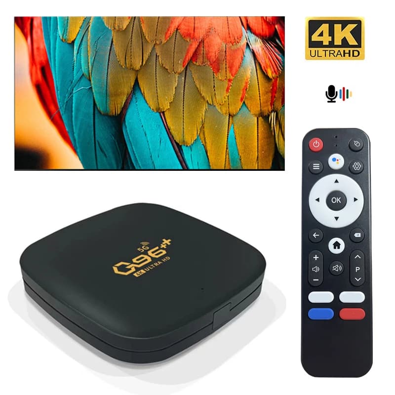 WIFI 4G 5G HD 4K pk Q96 MAX TV Box Set-top Box Android 13 Lettore multimediale Android Quad Core Q96 PlusPlus Smart TV Box