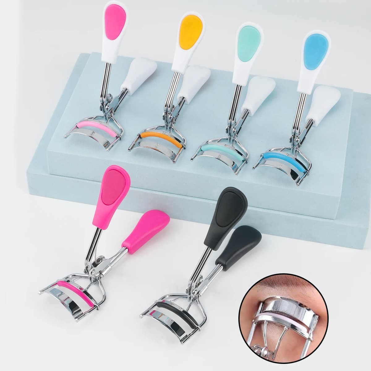 Woman Eyelash Curler Cosmetic Eye Clips Lash Curler Lash Lift Tools Beauty Eyelashes Lash Curler Makeup Accessories Multi-Colors