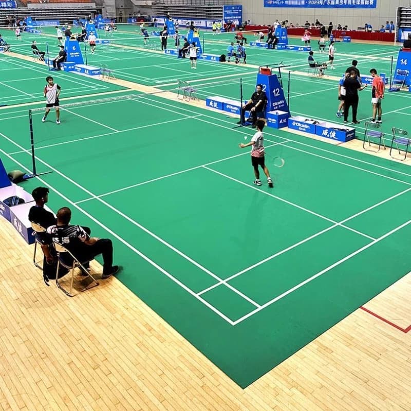 Tappetino da badminton per interni retrac in plastica pvc, pavimento sportivo, pallavolo, sala da tennis, speciale
