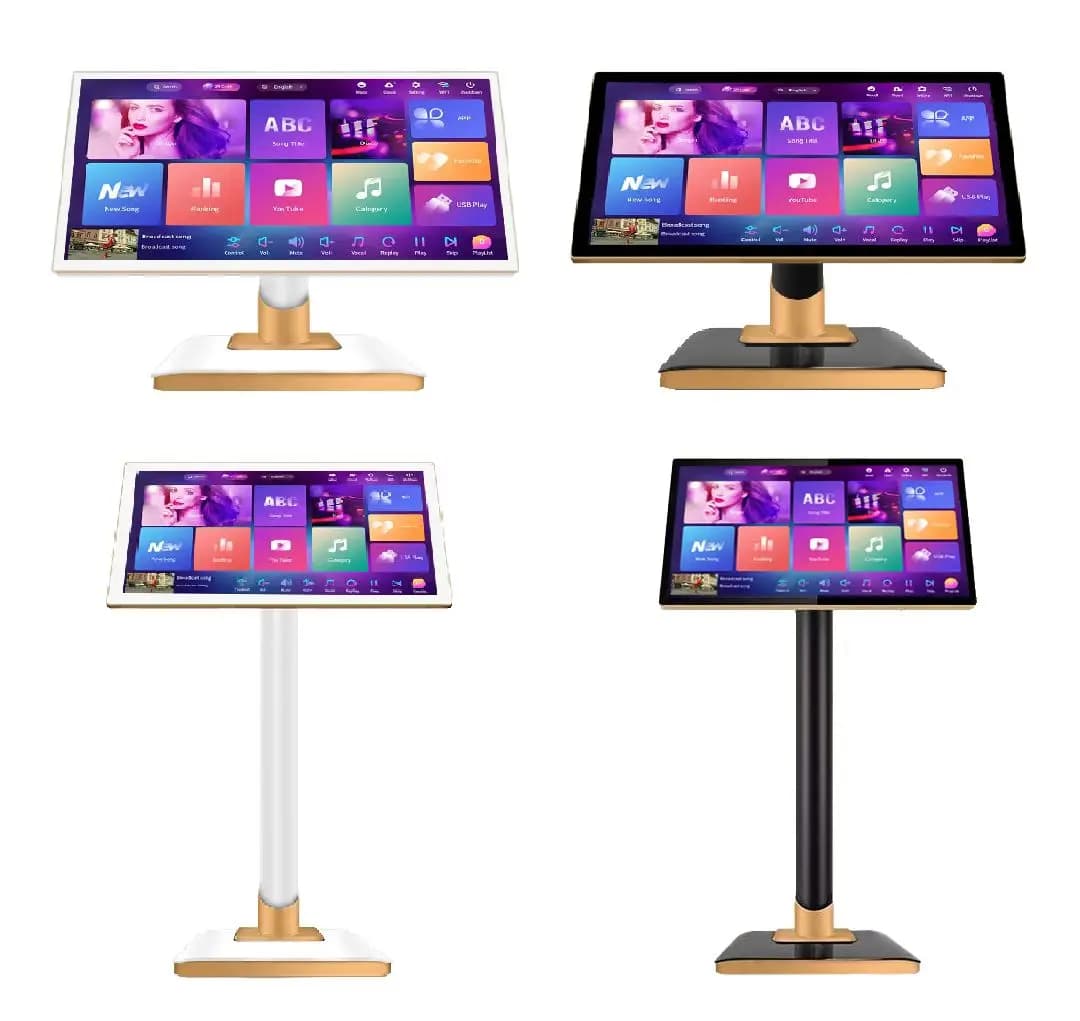 Sistema di sintonia automatica per macchina karaoke professionale 13 da 21,5 pollici con schermo per materiale metallico KTV