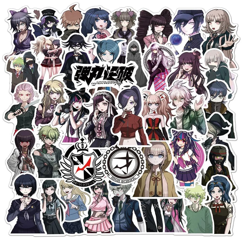 10/30/50 pz Anime Danganronpa: Trigger Happy sash Stickers Cool Cartoon Kid decalcomanie fai da te giocattolo Skateboard diario telefono Sticker Pack