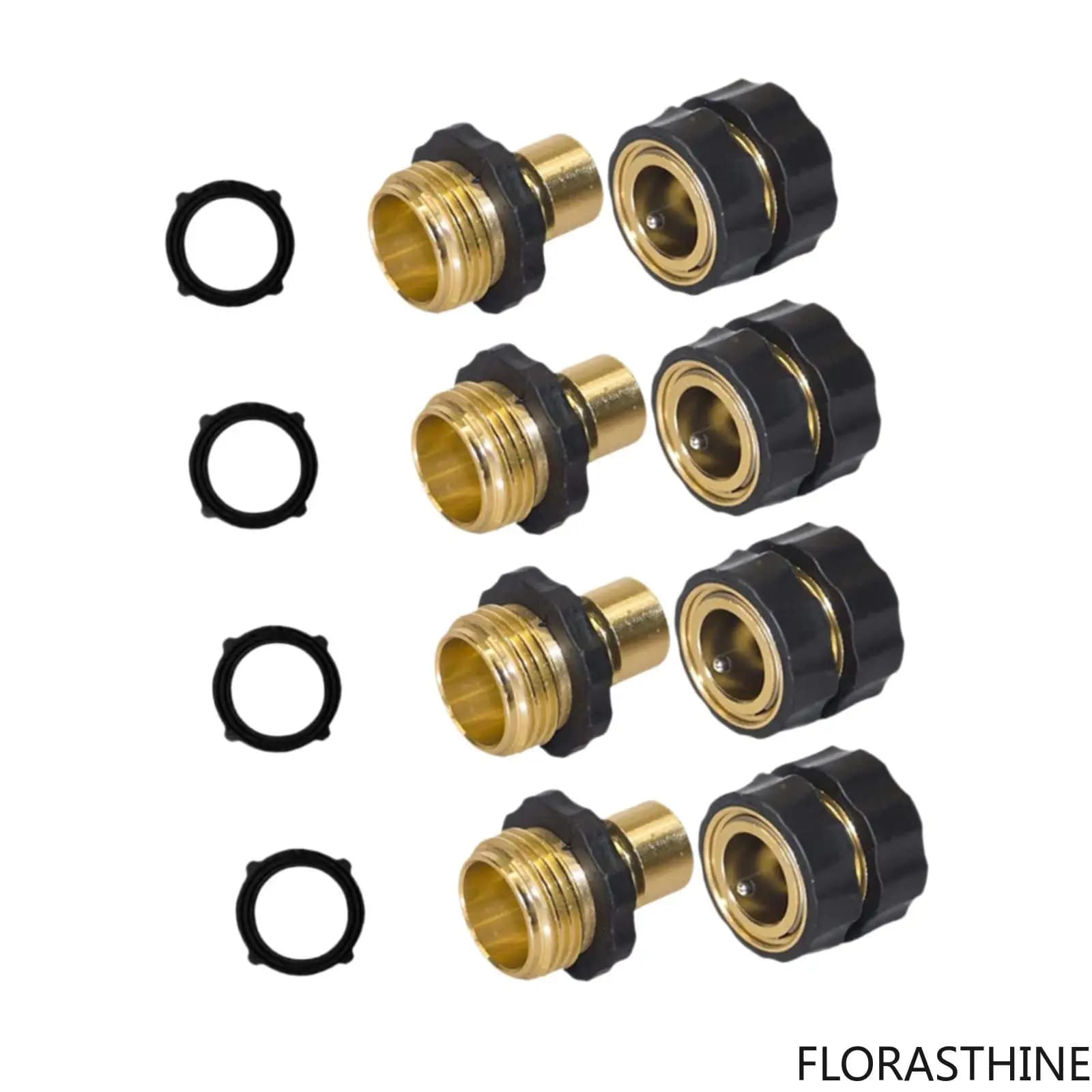 Garden Hose Quick Connector 3/4 inch Water Yard Hose Quick Connect Fittings