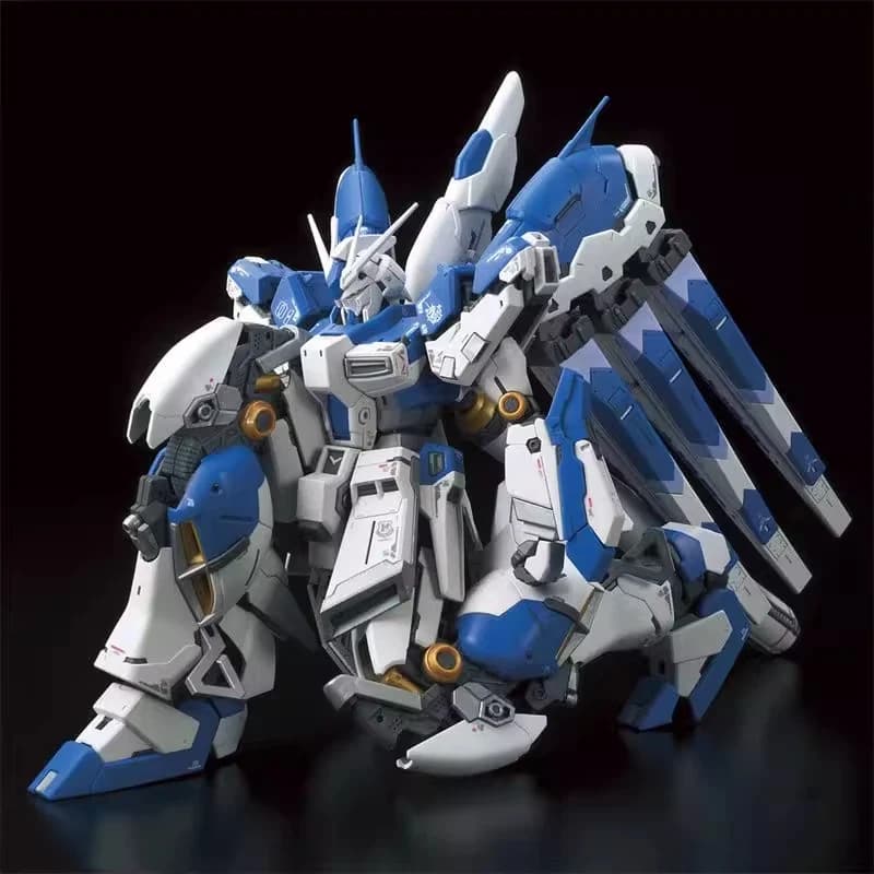 Rg 1/144 Hi-Nu Assembly Model Kit With Water Decals No Bracket Action Figures Collectible Toys Surprise Gift Desktop Ornament