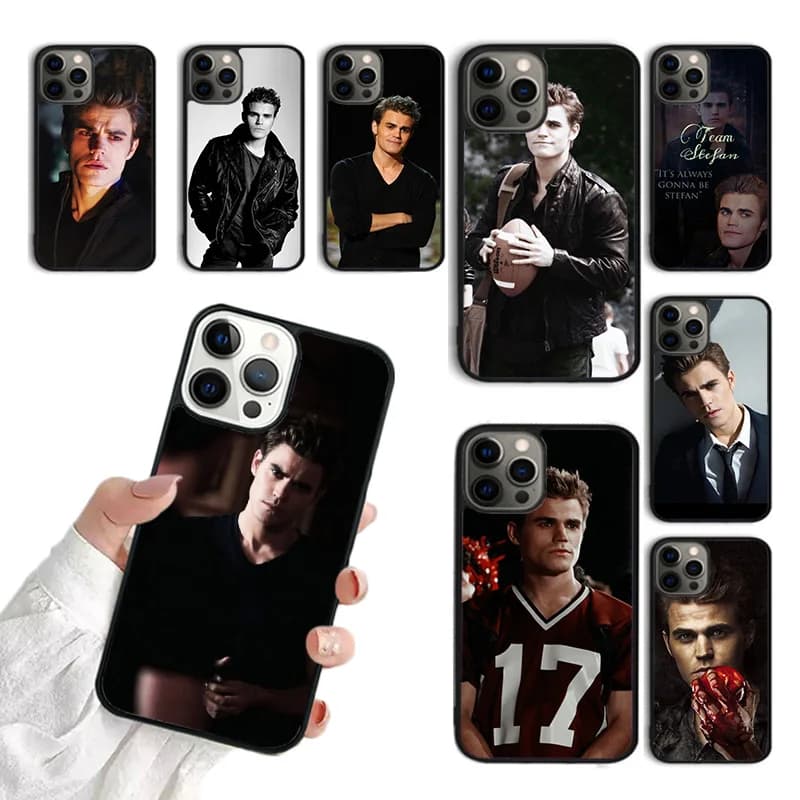 Stefan Salvatore The Vampire Diaries Custodia per telefono per iPhone 17 Air 15 16 11 12 13 14 Pro Max Cover per iPhone 17 Air Max Plus