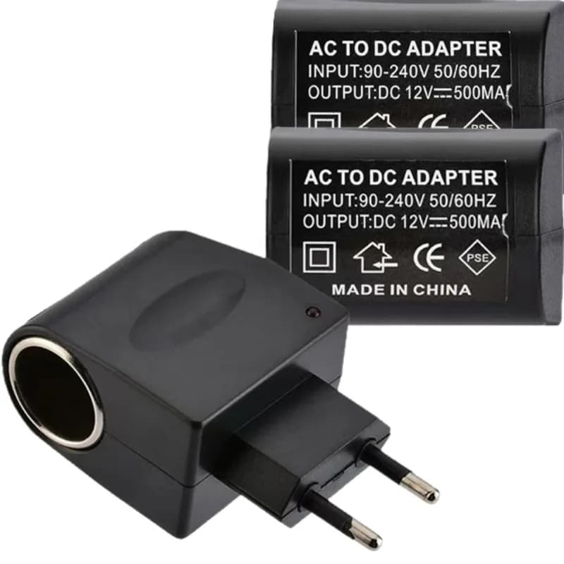 Adattatore per accendisigari auto da AC 220V a DC 12V, convertitore con spina EU/US, presa di corrente a muro, convertitore auto, accessorio per auto