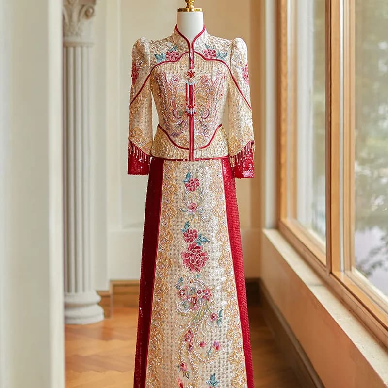Chinese Wedding Dresses Xiuhe Women's Wedding Dresses Dresses Dragon Dress Phoenix 2025