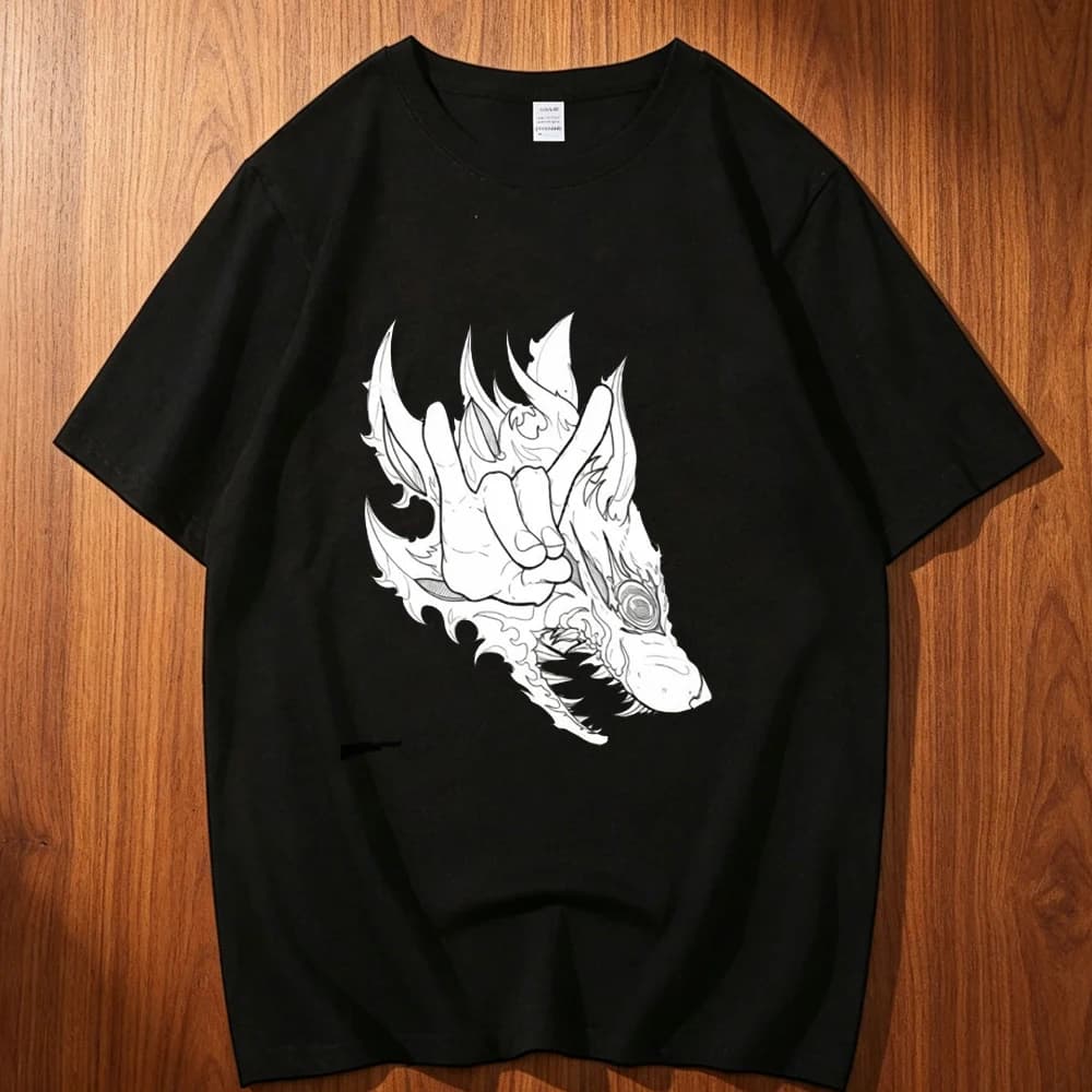 Chainsaw Man cotton t shirt teen Psychedelic Retro Grunge harajuku shirt Vintage Psychedelic anime Pop Culture