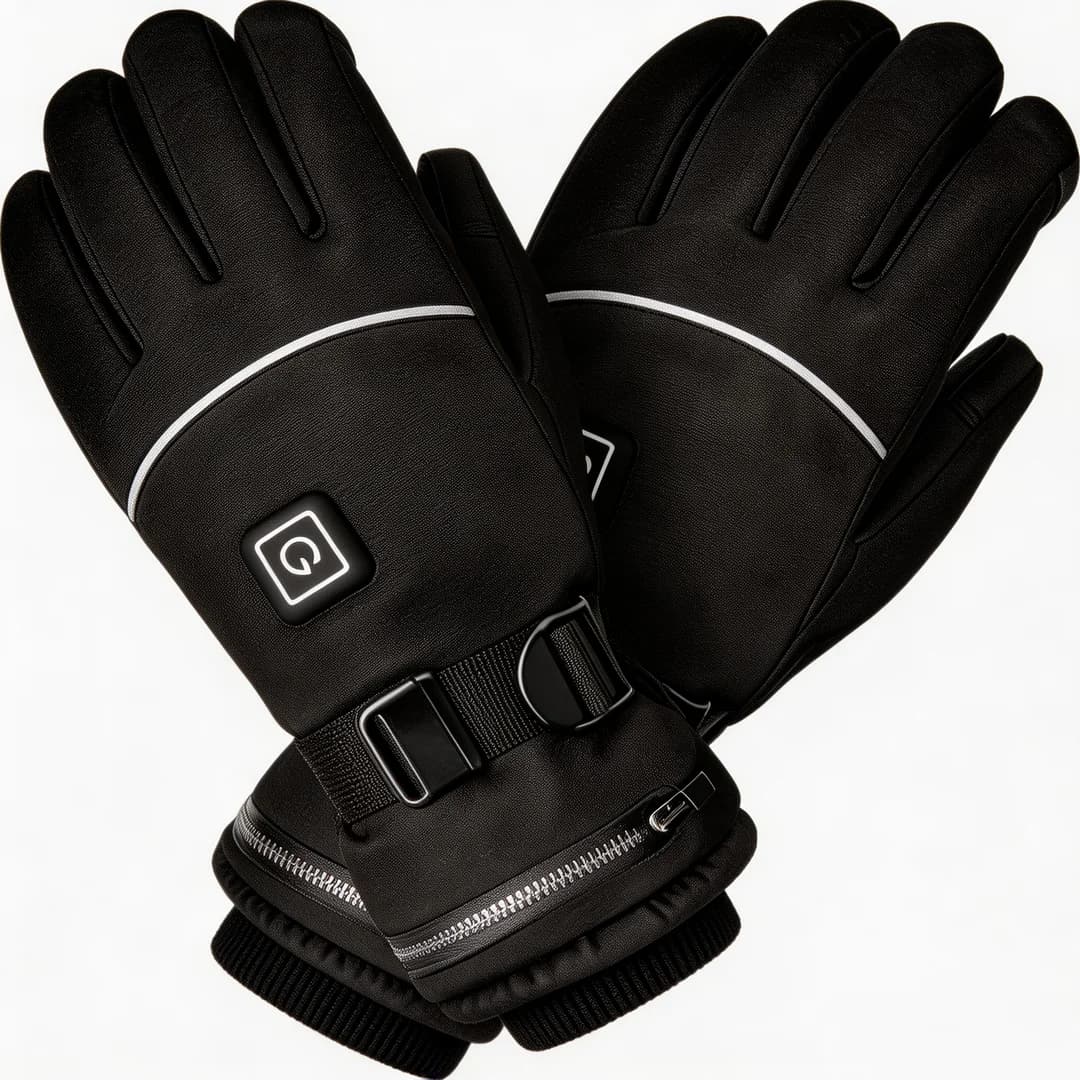2026 Motorcycle Cycling Rechargeable Heated Gloves Waterproof Windproof Touch Screen Winter Warm Infrared Heating Gloves