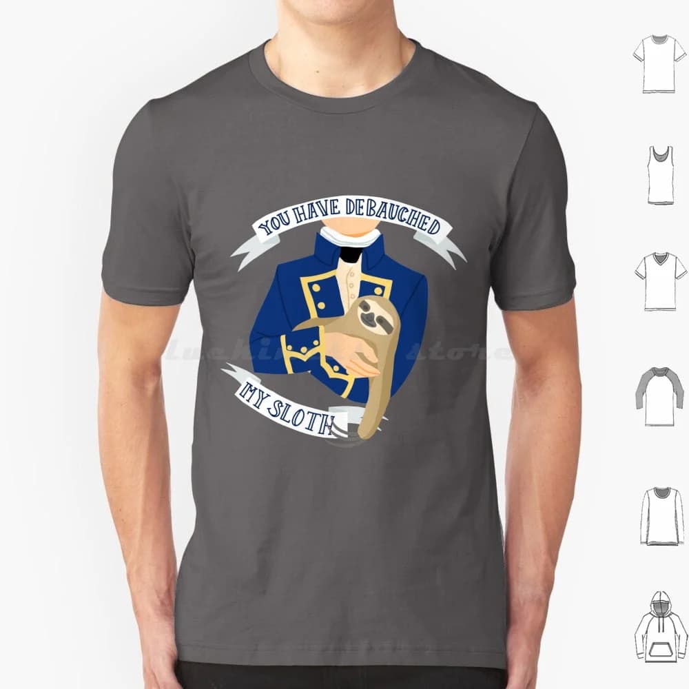 T-shirt "You Have Debauched My Sloth" Aubreyad Design T-shirt di grandi dimensioni 100% cotone Aubreyad Master e Commander Cinema Pop Culture