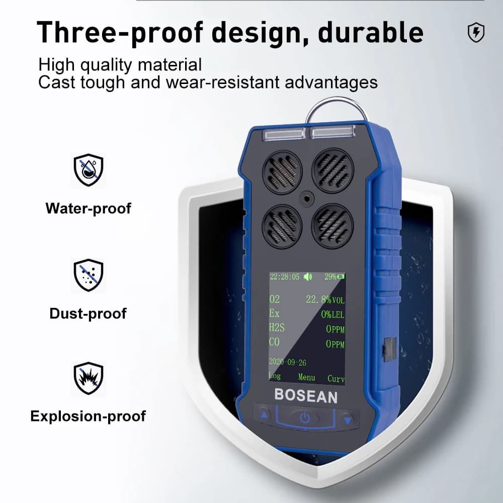 Brand For Bosean High Accuracy portable multi gas detector 4 in 1 NH3 smart carbon monoxide detector