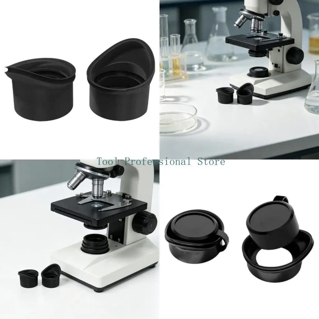 57QF Anti Fatigue Microscope Eyepiece Covers With Soft Silicone Microscope Eyecup