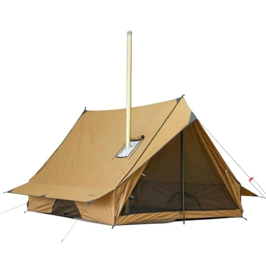 Hot Camping Tent Cabin tent Chalet 70 Pro Portable wall curtain with stove and two poles for 2-3 persons Hiking Shoulder backpack