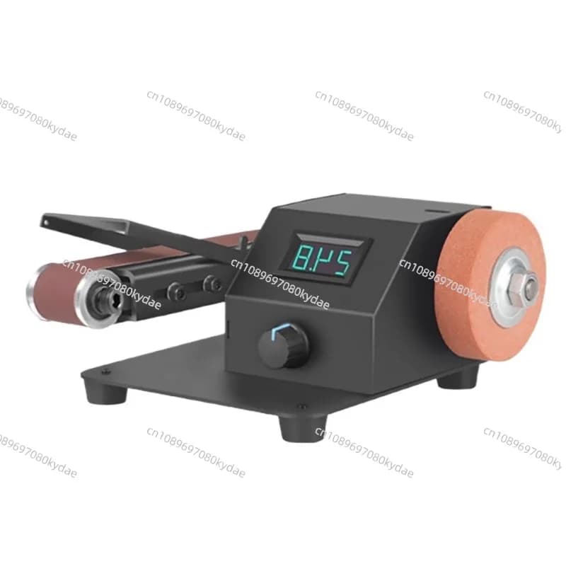 Infinitely Adjustable Speed 350W Electric Mini Belt Sander，Forward And Reverse Function,for Sanding&Polishing Metal,Wood