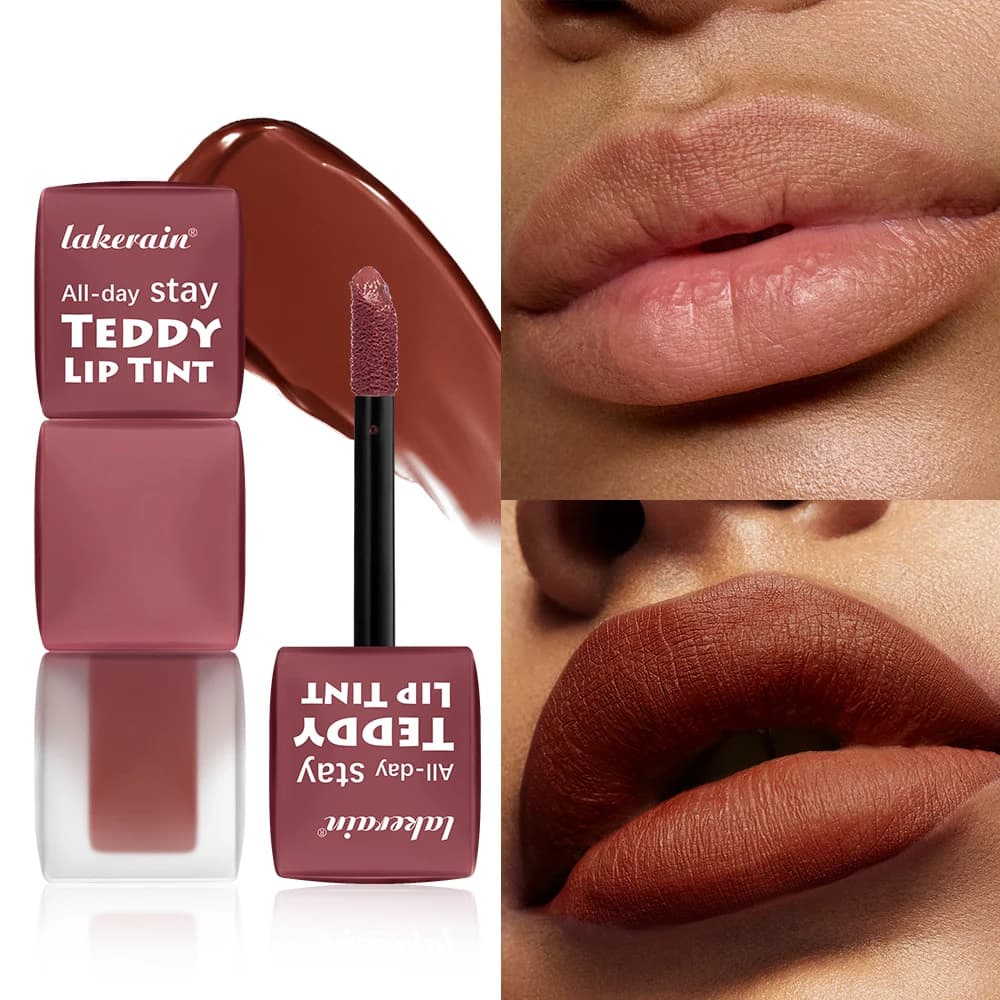 Super Stay Teddy Lip Tint Long Life matt lipstick for wear up to 12 hours Mascara Strap 1 counts Macchia opaque lips for waterproof makeup