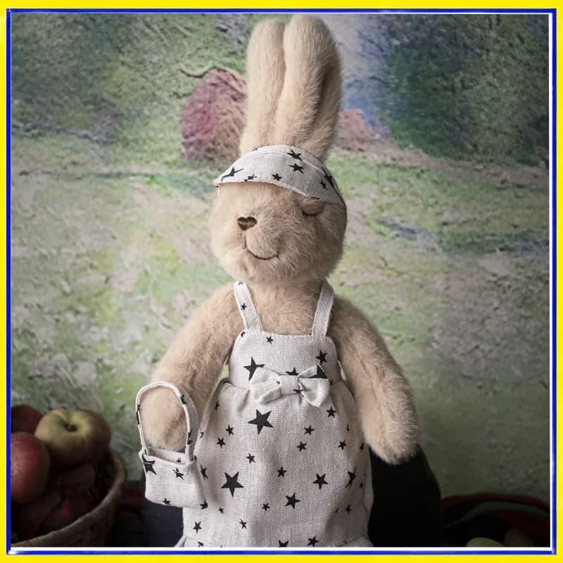 Dabron Rabbit Doll Handmade Dress Up Peluche Peluche Morbido e carino Decorazioni per la casa Regalo per bambini Ragazze Asilo nido Festa di compleanno