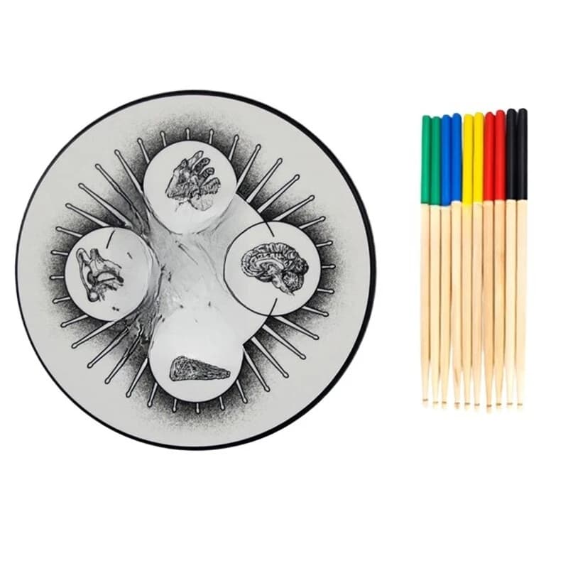 Dumb Pad Set Mute da 12 pollici Set di batteria per bambini principianti Scheda per percussioni per esercitazioni di batte
