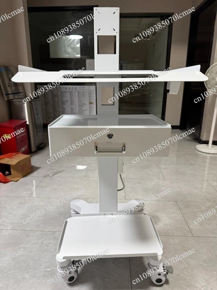 Mobile Oral Scanner Cart Multifunctional Instrument Trolley Laptop Storage Display Stand