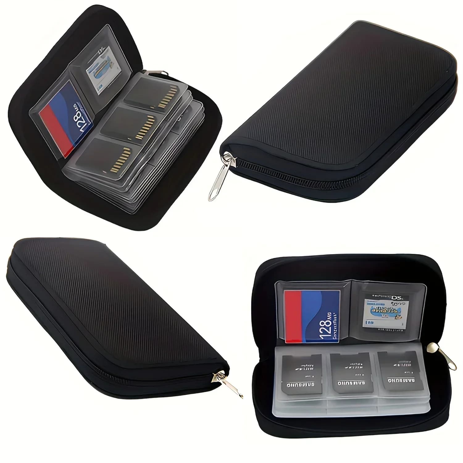 Custodia Porta Schede di Memoria con 22 Slot per CF/SD/Micro SD/SDHC/MS/Accessori Giochi DS - Scatola Contenitore per Schede di Memoria
