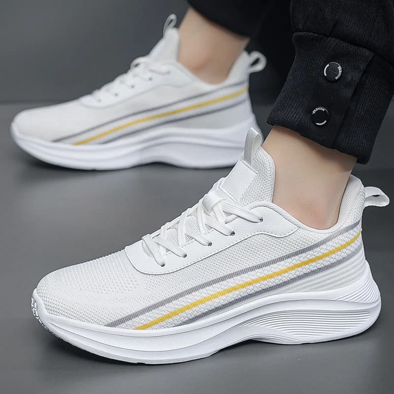 Scarpe da uomo di grandi dimensioni 50 con suola morbida, scarpe sportive ultraleggere, 49 piedi larghi da uomo, scarpe da corsa paffute, mesh traspirante su