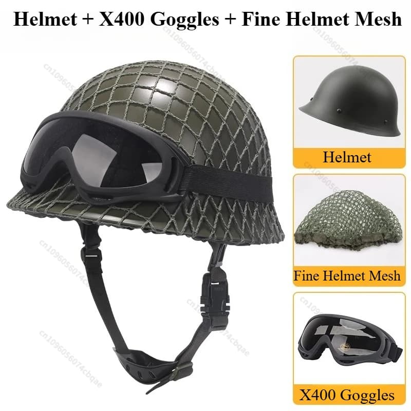 Casco in Acciaio GK80, per Motociclisti, Appassionati Militari, Controllo Riot, Pattuglia di Sicurezza, Addestramento Tattico