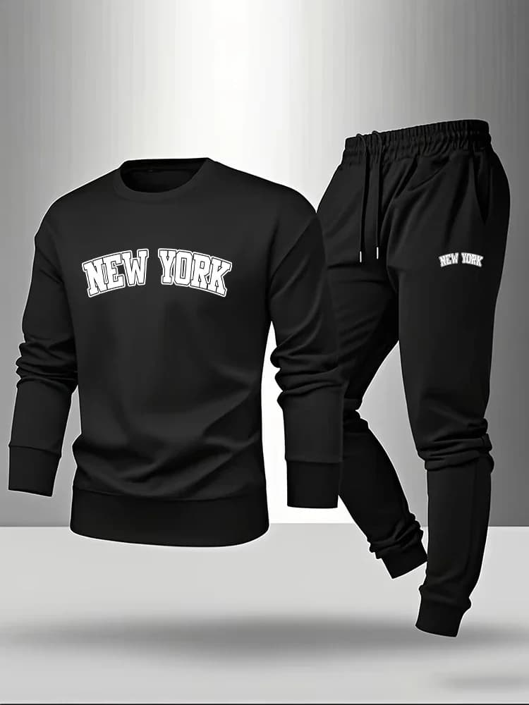 Men's Complete Autumn Spring 2026: Fashion Casual Urban Sweatshirts and Pants, Outfit Long Sleeve Maschile, Single Sweatshirt or Pants