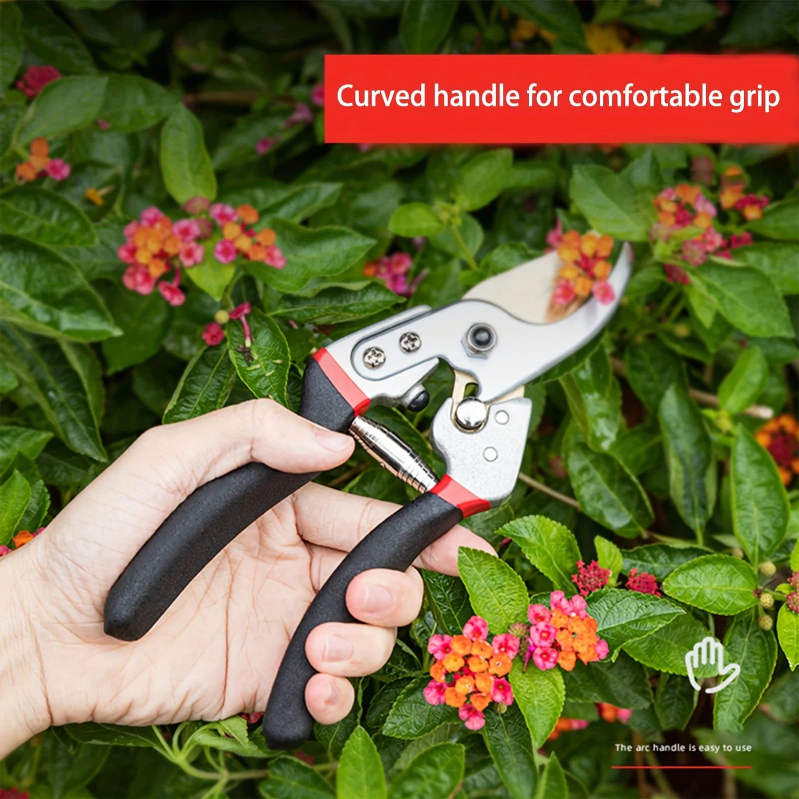 8 inch pruning shears Garden shears with entirely metal handle Shears for thick branches Shears for fruit branches Shears for flowers and wood Garden tools