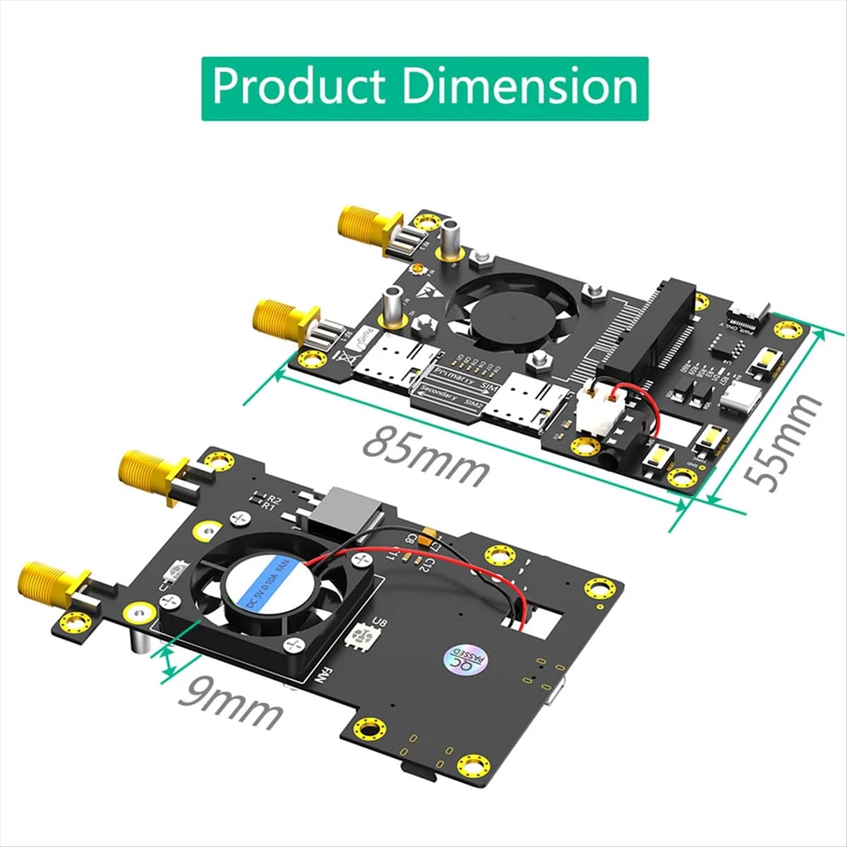 SALE CALDA 4G 3G LTE WWAN Modem Mini PCI-E MPCIe Adapter Wireless Module 2 Nano SIM Card Holder antennas for Raspberry Pi 4 3 2 B +