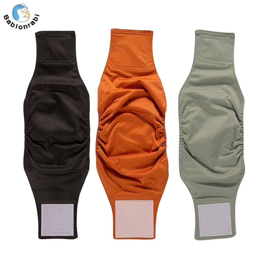 BIAI Anti-perdite Laterali Cane Pannolino Maschile Riutilizzabile Pantaloni Fisiologici Biancheria Intima Sanitaria Fascia Pancia Pannolini di Stoffa di Cotone Pannolini Avvolgimenti