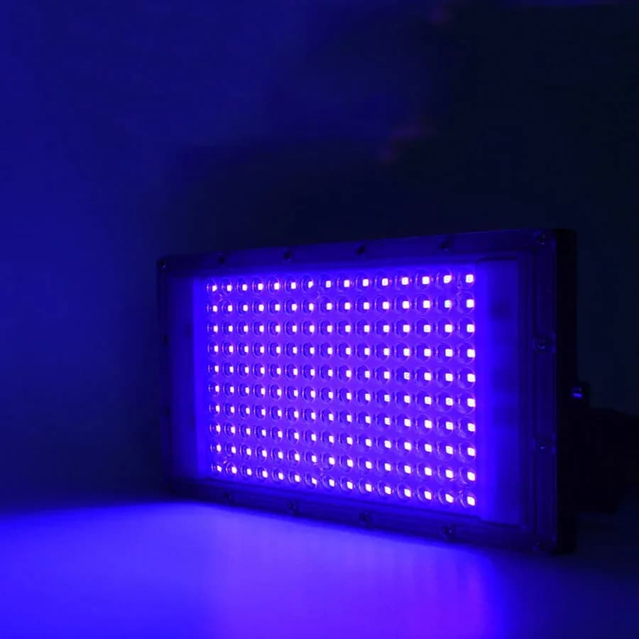 LED UV Black Light Curing Lamps Stage Blacklight Ultraviolet Flood Effect Light for Halloween Xmas Dance DJ Disco Party Decor