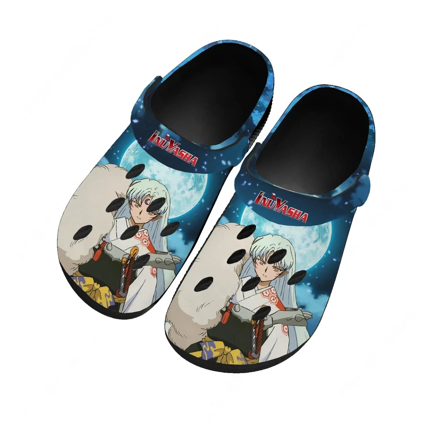Scarpe da Acqua InuYasha Sesshoumaru per Uomo e Donna, Comodi Zoccoli da Casa e Giardino, Sandali Personalizzabili, Ciabatte Traspiranti con Fori per la Spiaggia