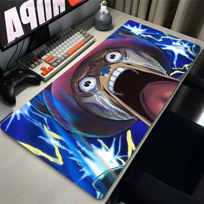 Tappetino per mouse da gioco One Piece Tony Tony Chopper Crying, tappetino da scrivania impermeabile e antiscivolo