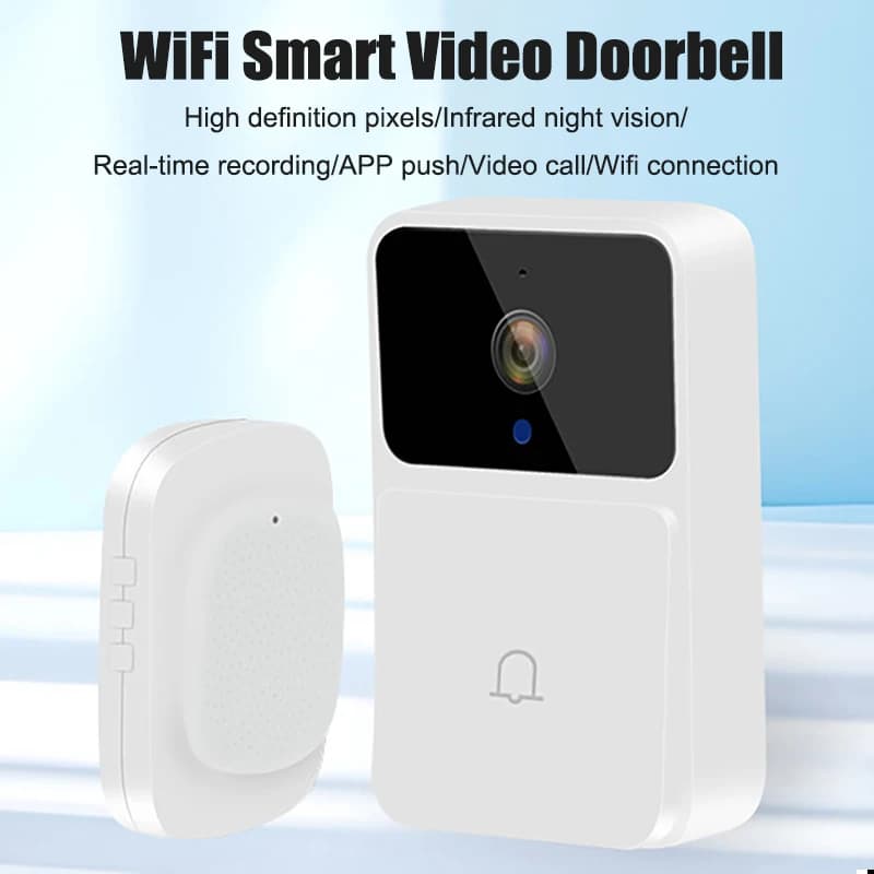 Videocitofono WIFI Telecamera HD Visione notturna Wireless Smart Home Security Campanello per porte Citofono bidirezionale Cambio vocale per la casa