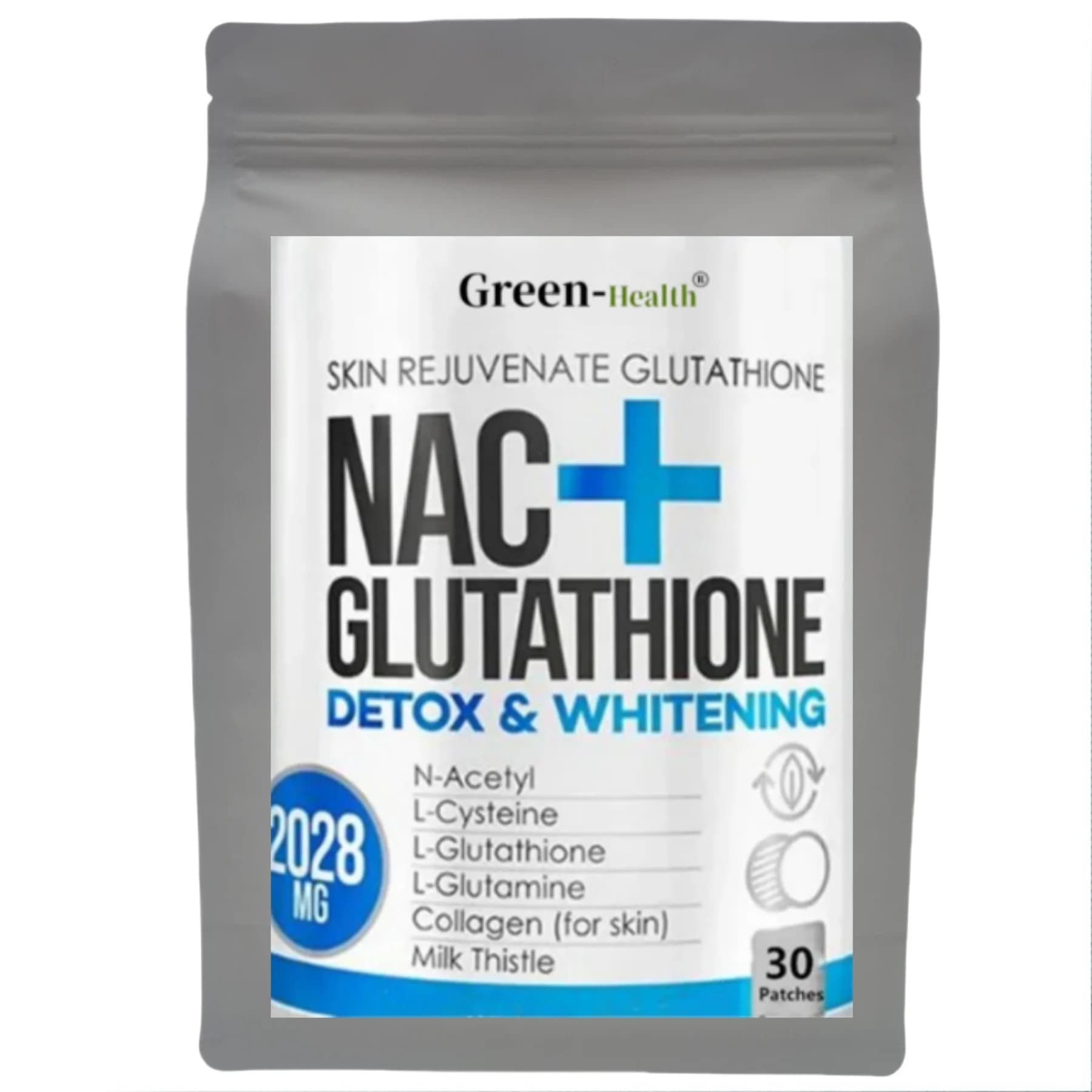 A5YE Hot sale 30 Patches NAC L-glutathione supplement milk thistle extract and vitamin C to support immune function