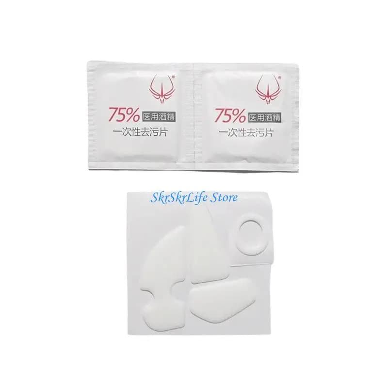 E65E 1Set Ice Version Mouse Feet for 4 Mouse Feet Pad Glides Curveds Edges Mouse Skates Sticker
