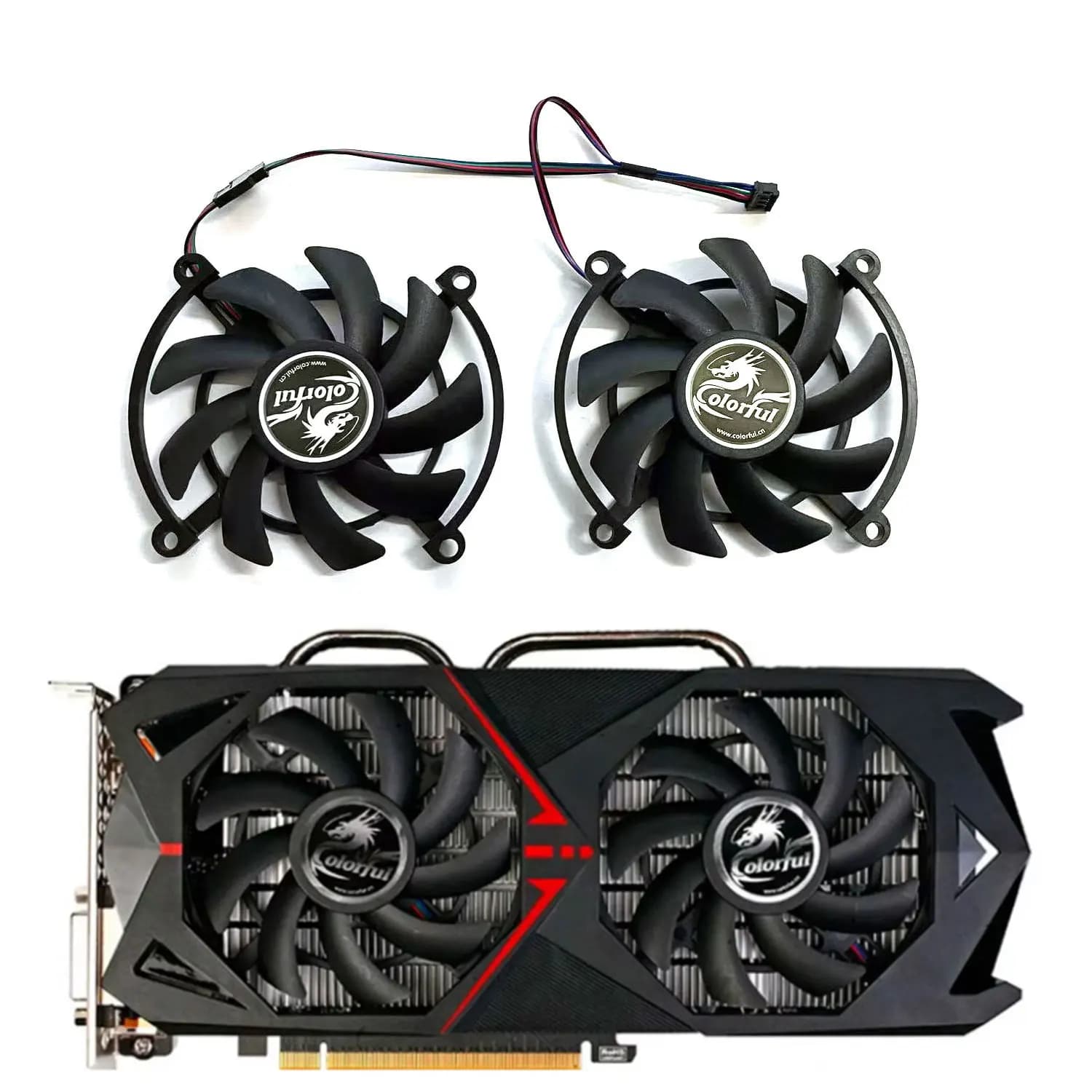 LZQL 85MM 4PIN GTX1060 GPU Fan for Colorful GTX1060 GeForce GTX1070 GAMING GTX 1060 1070 iGame S Video Graphics card cooling