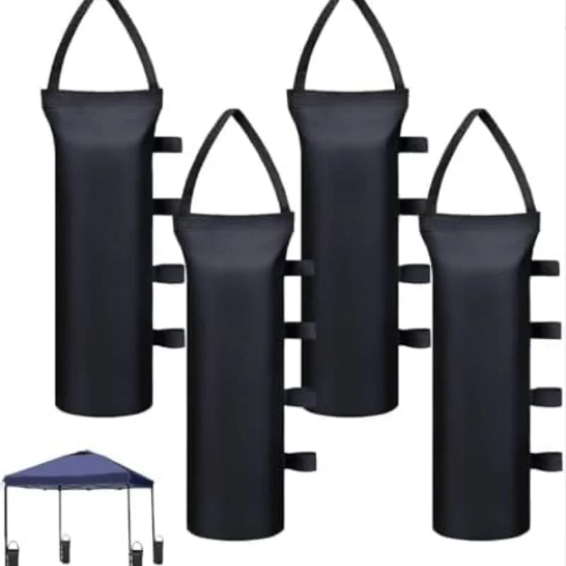 4 sacchi di sabbia resistenti per tende da sole, strutture ombreggianti da esterno, tende pop-up e tende da picnic – Sacchi di sabbia antivento (solo sacco)