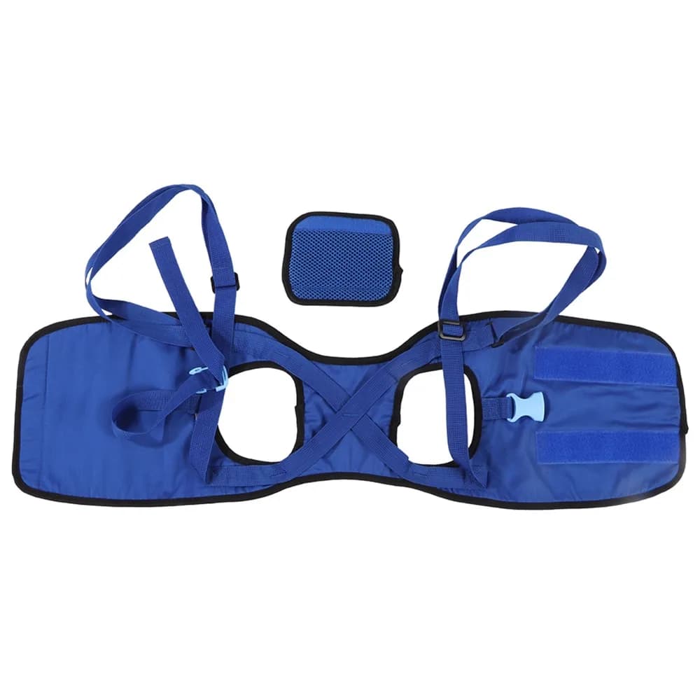 Oxford Fabric Dog Lift Sling Multi Size Solid Black Pet Recovery Belt Adjustable Strap U Contour Rear Leg Support Harness