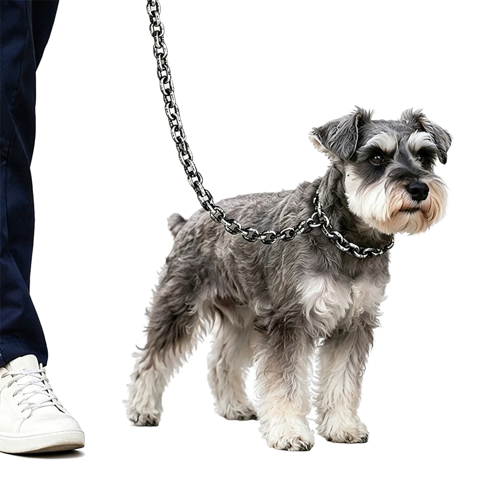 Fake Chain Dog Leash Multi-Purpose Plastic Imitating Iron Chains Lightweight Big Chains Leash for Small Dog/Cat Photo Props