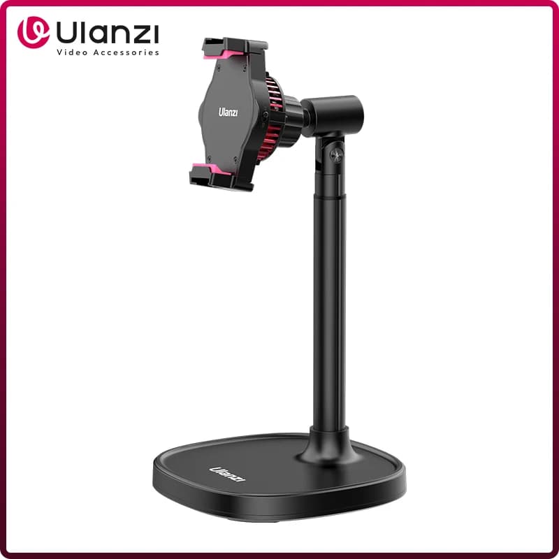 Ulanzi SK-06 Clip per telefono con radiatore di raffreddamento Set per streaming live Supporto per smartphone con 360 ° Radiatore di raffreddamento con testa a sfera a rotazione