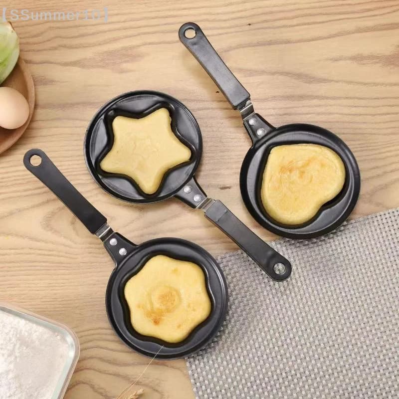 【SSummer10】Mini padella per uova a forma di cuore - Utensili da cucina in ghisa per pancake e omelette a forma di cuore【SS】