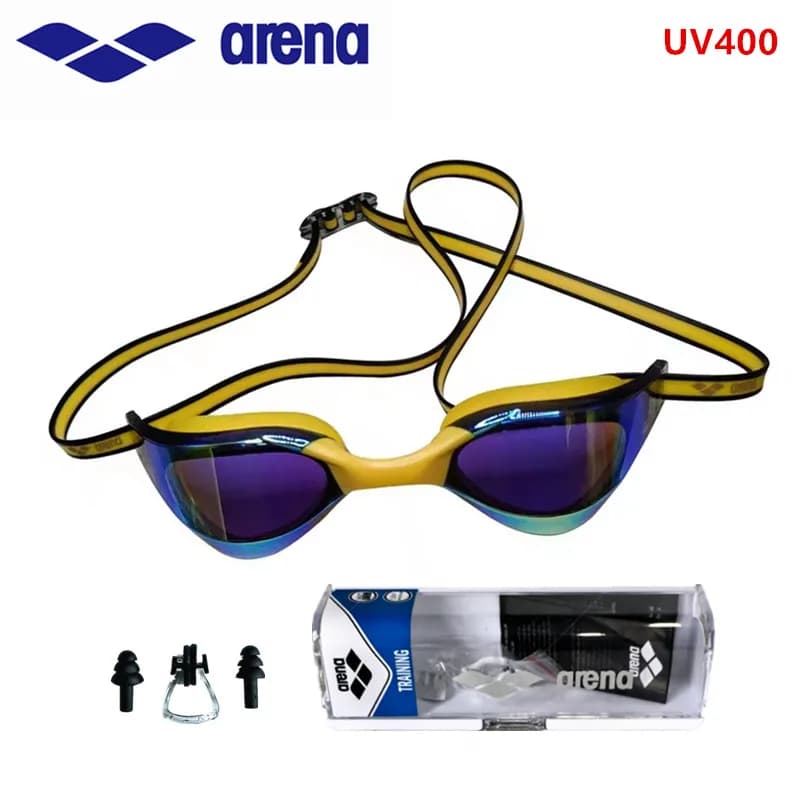ARENA Professional Running Swimwear Waterproof High Definition UV400 Anti-fog For Competition and Training Swimming Equipment